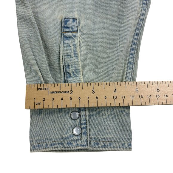 Levi’s Men’s Western Denim Shirt XL Relaxed Fit Snap Front Blue NWT - Picture 13 of 16